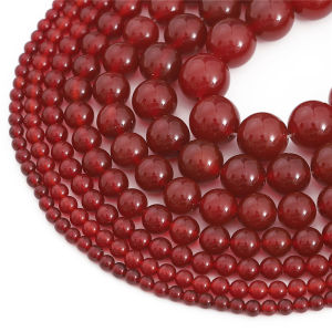 4-14mm 7A Grade Round Natural Red Agate Gemstone Beads for DIY Jewellery Accessories