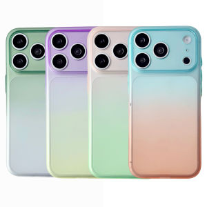 Matte Gradient Slim Phone Case For iPhone 17 Air 16 15 14 Plus 13 12 Mini 11 Pro Max Shockproof Translucent Soft TPU Back Cover