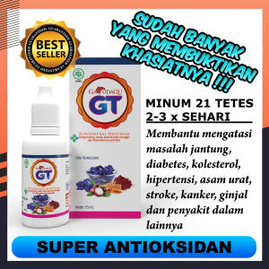 GarudaQu Tea Minuman Herbal Teh Biru Tetes GT Bunga Telang Aman BPOM Isi 1 Botol