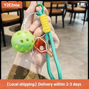 【Local shipping】 Creative Pickleball Keychain For Sports Lovers Bags Wallets Car Key Pendants Cute Fun Pickleball Keychain Gifts