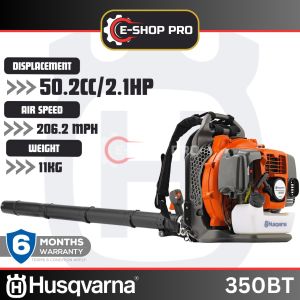 HUSQVARNA 350BT MESIN PAM PENYEMBUR ANGIN SAMPAH DAUN GALAS MACHINE KNAPSACK BLOWER (2 LEJANG / 2 STROKE)