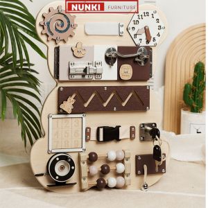 Đồ chơi cho bé Bảng bận rộn hình Gấu đồ chơi Montessori giúp bé phát triển trí tuệ và kỹ năng TOY10