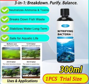 nitrifying bacteria for aquarium 300ml concentrated nitrifying bacteria Water conditioner xx mall