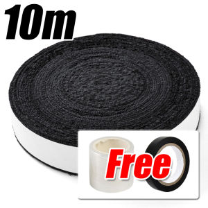 Grip Raket Badminton Handuk Halus  Tebal Panjang 10M Anti-slip Lem Tangan Menyerap Keringat Pegangan Tahan Aus ( isi 3 Grips Handuk Halus &Tapes ) Racket Handle Tape + Black PVC Grip Tape Grips &Tapes