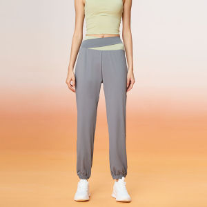 WiZi Celana Jogger Pants Wanita Longgar Training Sport Celana Santai High Waist Yoga Pants(CP02)