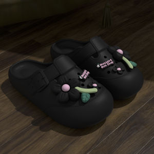 Free Shipping Flower-Patterned Clogs New Style Non-Slip Slip-On WomenS Outdoor Sandals Summer Wear