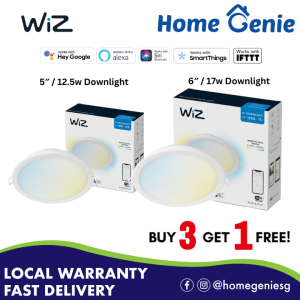 WiZ 5 Inch Tunable 125mm White Downlight / 6 Inch Tunable 150mm White Downlight