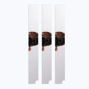 10Pcs DIY Ceiling Edge Mirror Strip Self-adhesive Acrylic Art Wall Tile Stickers Decor 3D Wall Stickers Decoration 5*20cm