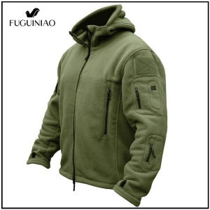 FUGUINIAO Sport Jacket Outdoor Windproof Waterproof Breathable Thermal Fleece Jacket Outdoor Quick Drying Plush Tactical Suit