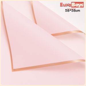 E.B. 20 Sheets Gold Edge Flower Wrapping Paper DIY Crafts Fresh Bouquet Wrap Gift Box Packaging