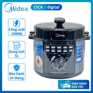Nồi Áp Suất Điện Đa Năng Midea MPM50010AMG Dung tích 5L Công suất 1000W Thiết kế an toàn Bảo hành 24 tháng