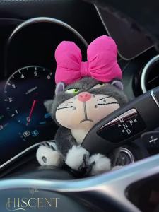 ของตกแต่งพวงมาลัยรถยนต์แมวน่ารัก ไฟพวงมาลัยรถยนต์ ตุ๊กตาสาว ที่ปัดน้ำฝน อุปกรณ์ตกแต่งภายในรถยนต์ ของประดับหน้าจอ