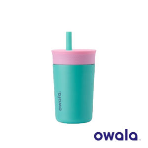 ✨SG【STOCK】Owala kinds Straw Cup 304 Stainless Steel Thermal Cup 12oz Portable Pocket Cup Toddler Cup with Straw children day gift