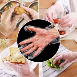 100 ชิ้น ตัวแก่ถุงมือเอนกประสงค์ ถุงมือใช้แล้ว ถูกทั่วไป หรือทำอาหาร และป้องกันสิ่งสกปรก