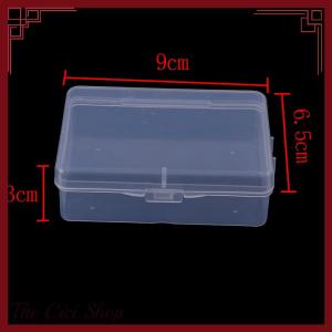 [The Cici Shop] 9cmx6.5cmx3cm Transparent Plastic Storage Box Clear Square Multipurpose