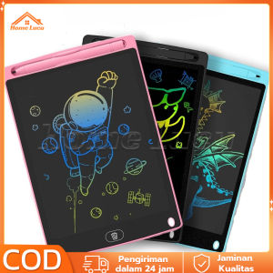 LED Drawing Tablet Children Drawing Erase 12 Inch Berwarna With Stylus Pen LCD Writing Tablet For Childrens Learning papan tulis anak-anak