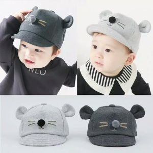 Topi bayi laki laki dan perempuan usia 6 sampai 12 bulan karakter kucing