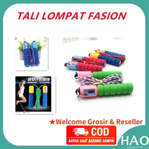 Jump Rope Skiping Soft Handle with Counter / Tali Lompat Skipping Dengan Penghitung Loncatan / Tali Skipping