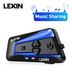 Lexin B4FM- X Bluetooth Motorcycle Intercom Helmet Headsets Waterproof Intercomunicadores De Casco Moto FMRadio&850mAh Battery