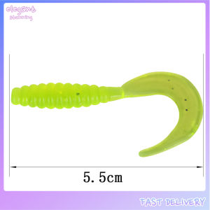 elegantstunning 5 Colors Fishing Bait 5.5cm~7cm Lure Artificial Rubber Worm Wobblers Fishing Tackle Supplies