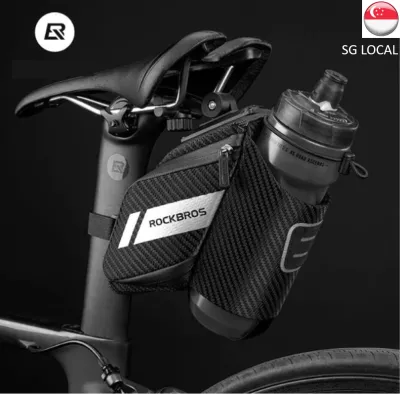 SG Delivery RockBros Bag bicycle Saddle bag with water bottle holder cycling bag bicycle accessories