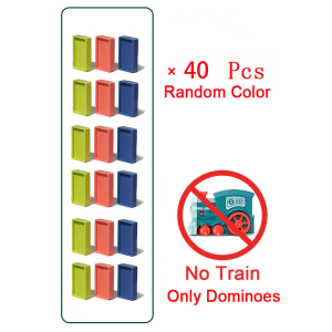 FUNToy Mainan Domino Train / Mainan Edukasi Anak Penyusun Kereta Api Domino Train Listrik Kereta Domino Set
