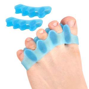 MIYIO 1 Pair=2PCS Silicone Toe Separator Hammer Toe Correction Pad Hallux Valgus Orthopedic Bunion Guard Toe Spacer Foot Care Tool