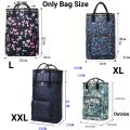 TasBagShop Household Shopping Cart Foldable Grocery Shopping Trolley Multi-functional Insulated Tin Foil Market Trolley. 