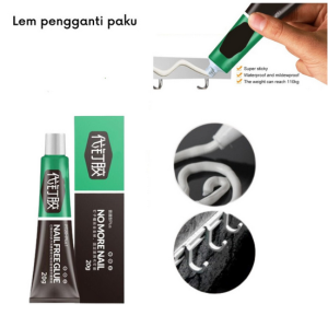 Lem No More Nail Glue Perekat Dinding Super Kuat Kaca Marmer Kayu Metal Besi keramik Lem Pengganti Paku Tembok