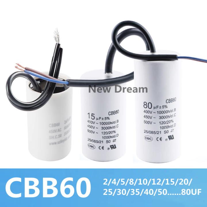 CBB60 5/6/8/10/15/20/25/30/50/100UF450V Capacitor(5uf450v - Foto 4