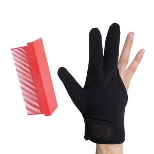 3 Finger Glove and Hair Straightener Comb Heat Resistant Nylon Carbon Fiber Styling Accessories Thermal Protective