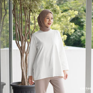 BEST SELLER | COTTON INSTYLE – Gamma AEROTECH™ T-Shirt Wanita | Tunik Kaos Lengan Panjang Wanita bahan Airism Adem Premium