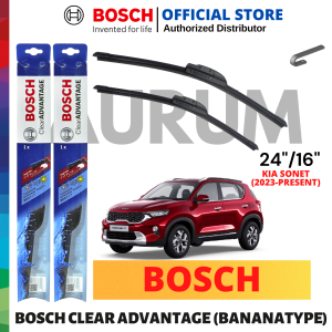 Bosch Clear Advantage Wiper Blade for Kia Sonet 2023-Present (24/16) 2pcs