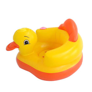 VREN Multifunctional Baby Inflatable Sofa Childrens Puf Portable Bath Chair PVC Inflatable Seat Baby Feeding Rocking Chair Puff