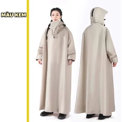 Áo Mưa vải OXFORD Một Người Nam Nữ Áo Mưa Trùm Kín Người siêu bền siêu chống thấm Nhanh Khô an toàn đi xe máy xe điện