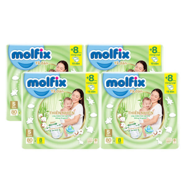 Tã/bỉm Molfix Thiên nhiên nâng niu cho làn da bé