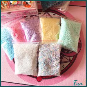 【The Warmheart】 Warm color snow mud particles accessories tiny foam beads balls supplies