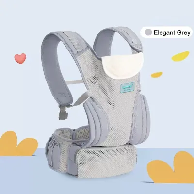 MOMYSO Baby Carrier 3-in-1 Multi-functional Hip Seat Carrier Infant Comfortable Breathable Storage
