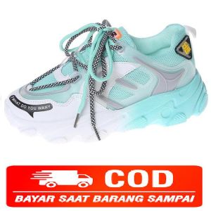 ( COD ) Sepatu Import Premium Sepatu Sneakers Sol Pelangi Sepatu Sol Tebal