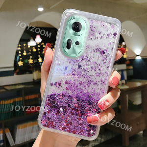 เคสสำหรับ OPPO Reno 11 5G / Reno 11 Pro 5Gเคสทีพียูใสแวววาวแบบน้ำทรายไหลเคลื่อนย้ายได้สำหรับ OPPOReno11Pro OPPOReno11 OPPO Reno 11 Pro Reno11 5G เคสโทรศัพท์ซิลิโคนกันกระแทก