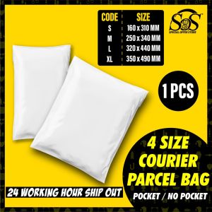 Beg Kurier Courier Bag With Pocket 1pcs Parcel Bag Packaging Bag Parcel Plastic Plastik Pos Flyers