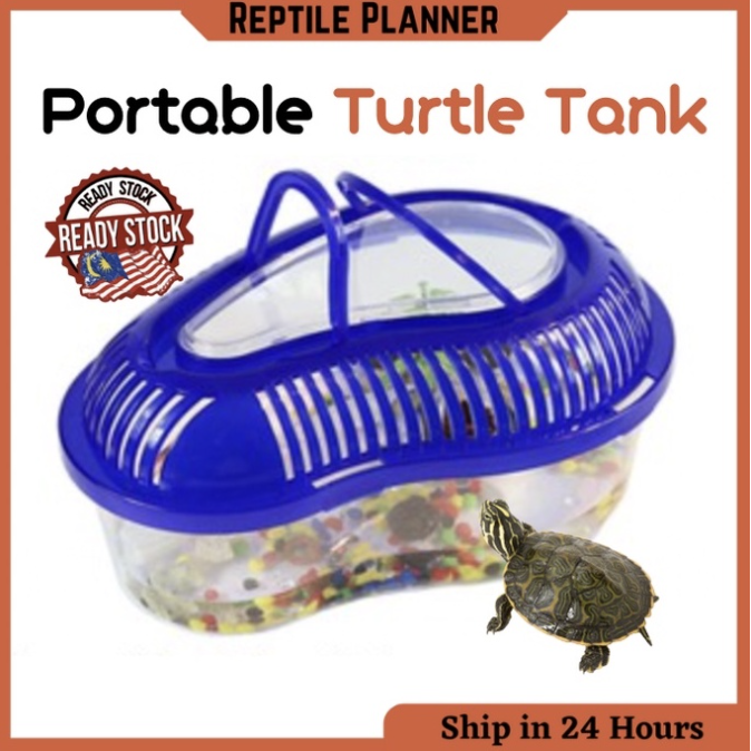 Portable Reptile Turtle Tortoise Vivarium Box Aquarium Tank Basking ...