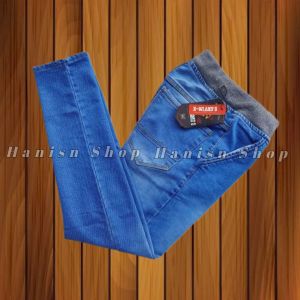 TERBARU !!! celana panjang jeans rib / pinggang karet terbaru / pinggang karet