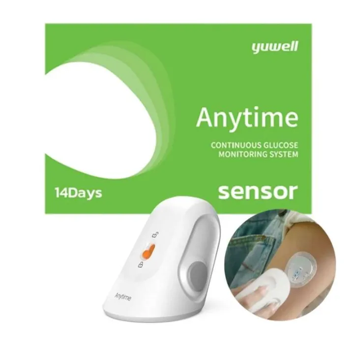 Yuwell Anytime CT3 Dynamic Blood Glucose Monitoring CGMS 24h Realtime ...