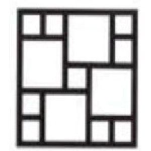 DIY Pathway Maker Mold No. 6 Re usable Hard Plastic Size 45x45x4CM