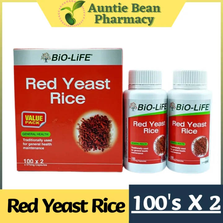 Bioactive Red Rice Plus BIO-LIFE RED YEAST RICE 100 capsules X 2 bottle EXP:004/2025 | Lazada