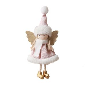Premium Plush Angelic Hanging Decors Nontoxic Materials Long Time Christmas Gift For Family Festival Season
