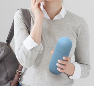 Asobu Orb 420ml Bottle in Insulated Stainless Steel with Drinking Cover Cup for Travel Keep cold 24hrs warm 12hours