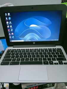 HP Chromebook 14 G3 Intel Celeron 4 GB 16 GB SSD WiFi HDMI webcam caricabatterier [REFURBISHED] windows 10 pro with battery and charger