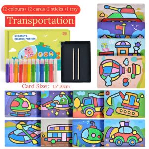 Kids DIY Sand Art Painting Set | Creative Colorful Craft Kit | Fun Gift for Boys & Girls
